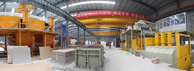 A second view of the workshop with cutting lines