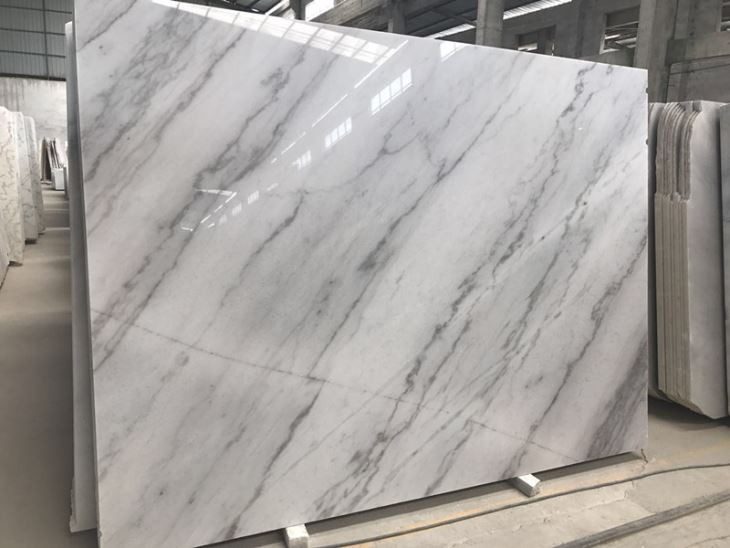 Guangxi White Marble Backsplash, the company's own listing photograph