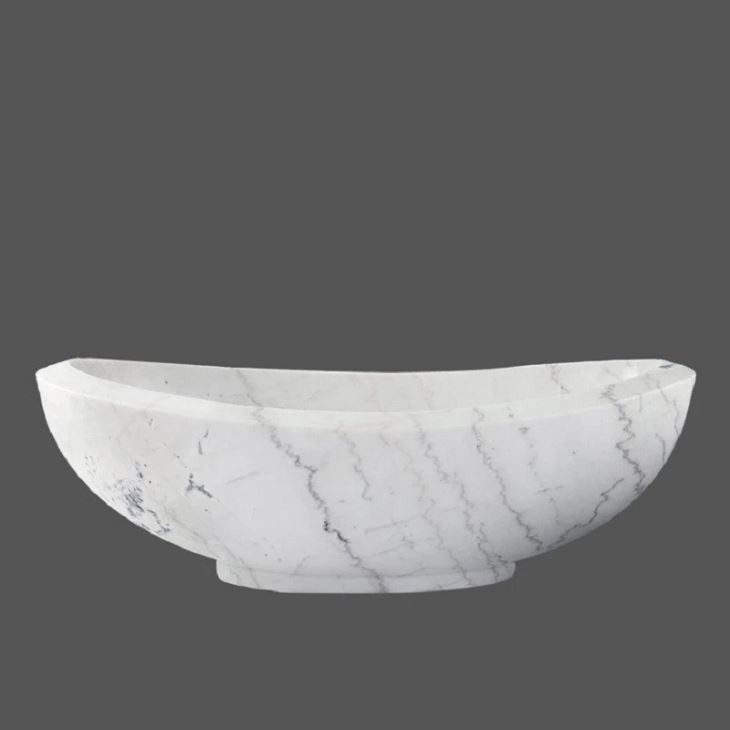 Natural Marble Freestanding Bath Tub, the company's own listing photograph