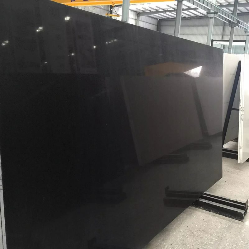 Pure Black Artificial Marble Vanity Top, the company's own listing photograph