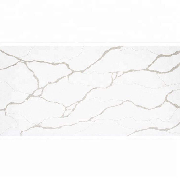 White Marble Veins Quartz Kitchen Countertop, the company's own listing photograph
