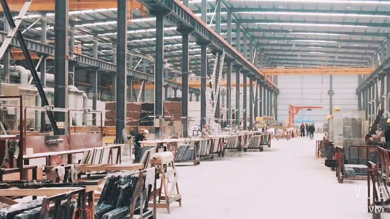 Poster frame from the company's own YouTube upload titled Engineered Stone Factory