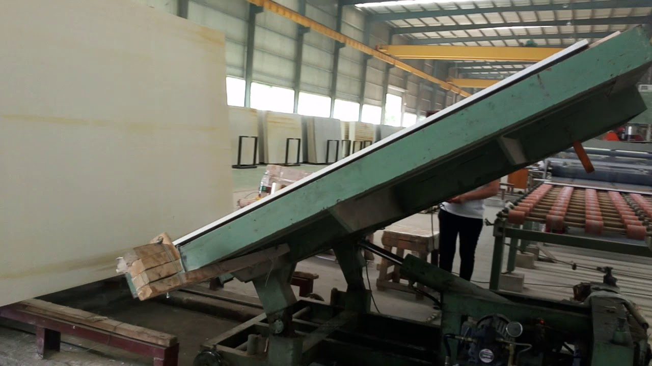 Poster frame from the company's own YouTube upload titled Engineered Stone/Artificial Marble Slab factory